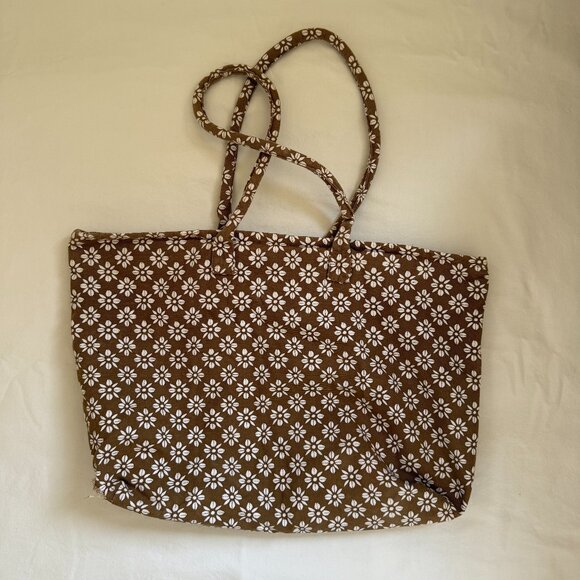 acacia swimwear Handbags - ACACIA - Tote Bag - Brown/Floral